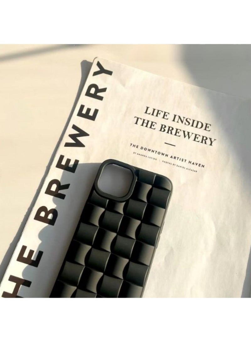 Color Fans Light Black Weave Case for iPhone 13 Pro Shell - Image 2