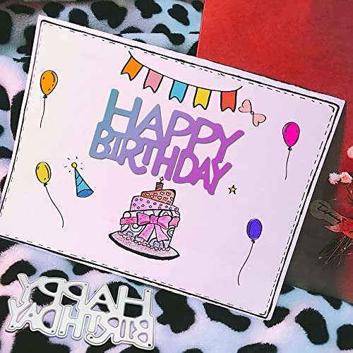 FineGood 4 Set Die Cuts: Happy Birthday, FineGood Card Making Die Stencils for Scrapbooking - Image 3