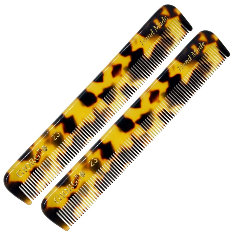 Giorgio G23 Handmade Fine Tooth Comb for Men Mustache and Beard Comb for Men Hair Combs for Everyday Grooming Saw Cut and Hand Polished 46