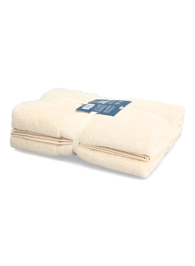 REVE 2-Piece Reyna Bath Towel Set Cream 70 X 140Cm Pi1035-Pd457-Aw2 - Image 3
