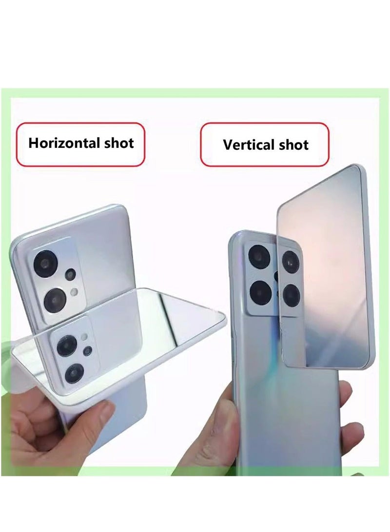 Captaintech Mobile Phone Camera Mirror Reflection Clip Kit Mobile Phone Reflection Camera Clip Selfie Reflector Mobile Phone Shooting Supplies Suitable for Travel - Image 2
