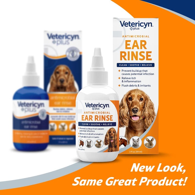 Vetericyn Plus Dog Ear Rinse | Dog Ear Cleaner to Soothe and Relieve Itchy Ears, Safe for Cat Ears, Rabbit Ears, and All Animal's Ear Problems. 3 Ounces - Image 2