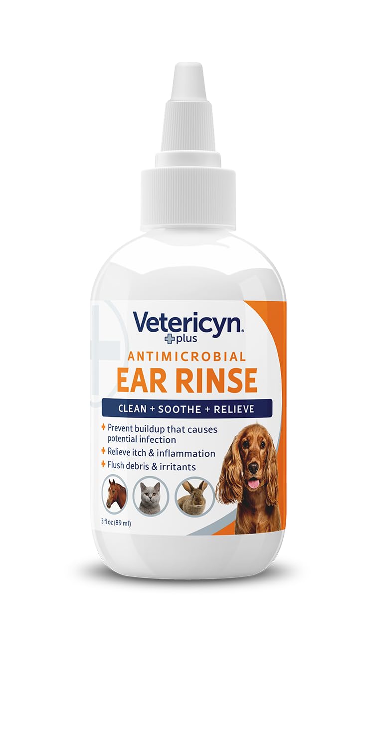 Vetericyn Plus Dog Ear Rinse | Dog Ear Cleaner to Soothe and Relieve Itchy Ears, Safe for Cat Ears, Rabbit Ears, and All Animal's Ear Problems. 3 Ounces - Image 3