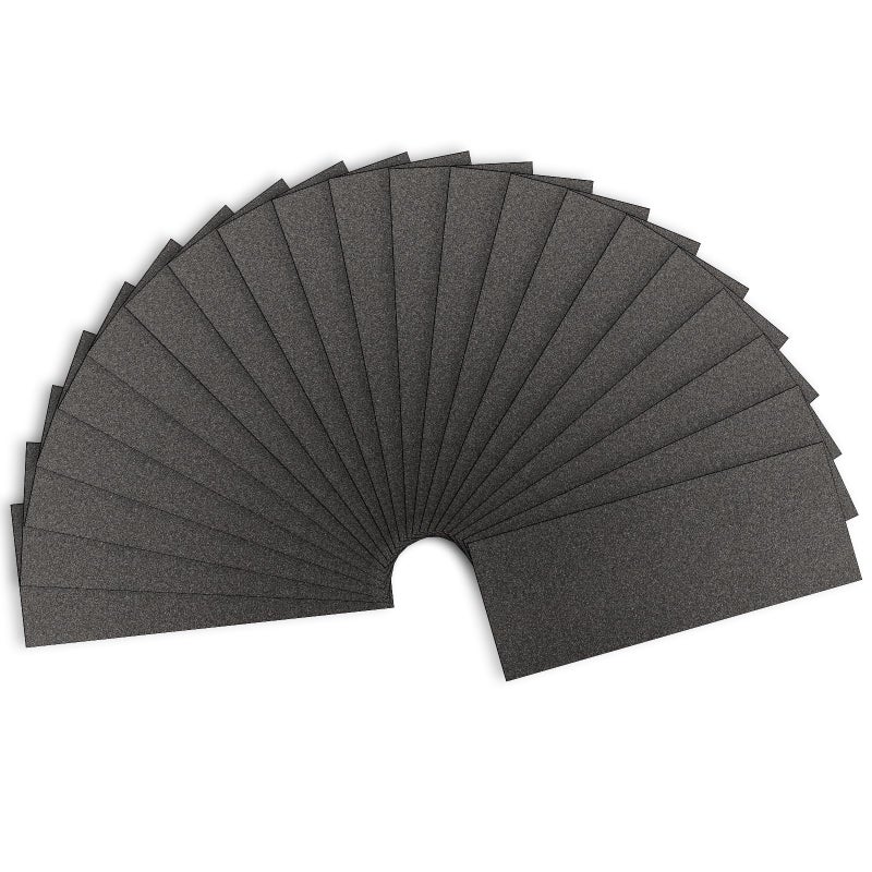 Shineboc Sandpaper 120 Grit, Wet Dry Sanding Sheets 9 x 3.6 Inch for Wood Furniture Finishing, Metal Sanding and Automotive Polishing,21 -Sheet - Image 1