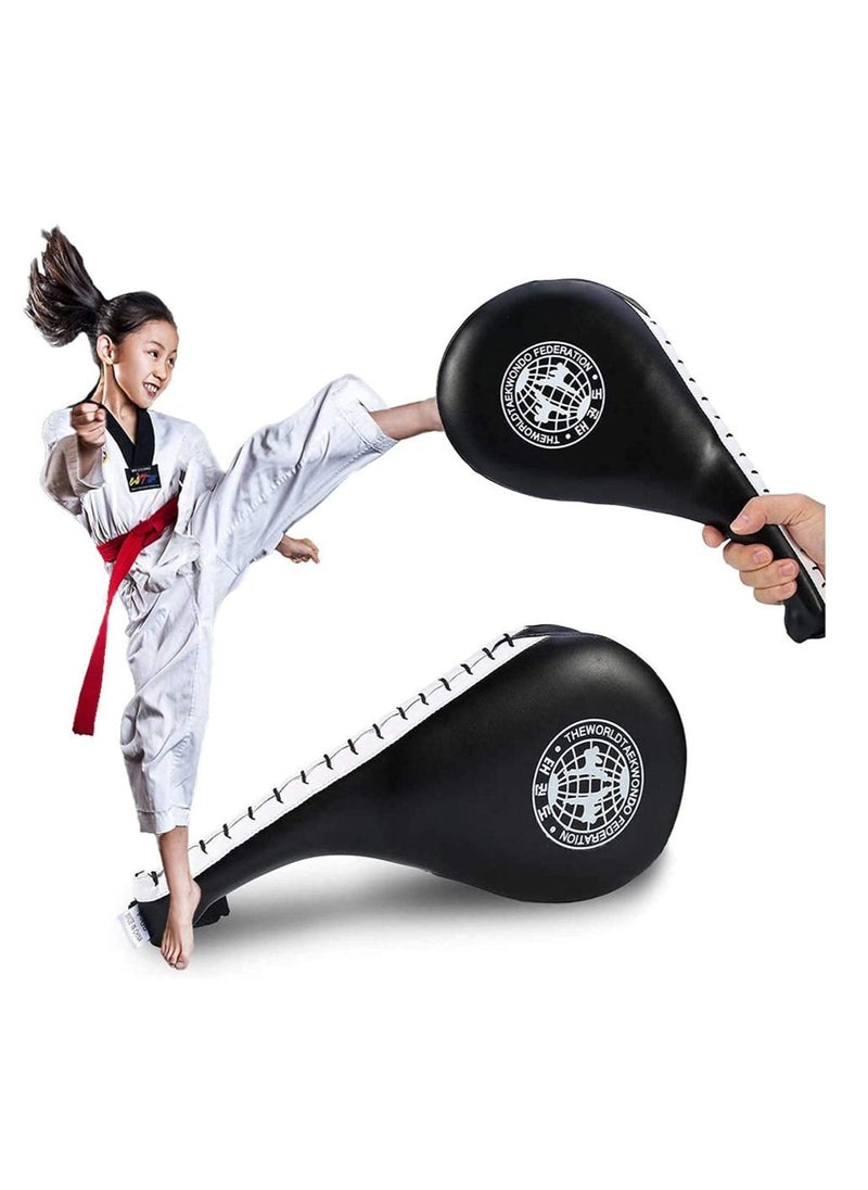SYOSI Taekwondo Kick Pads, Double Pad Target Durable Strike Boxing Kicking Targets Training Paddles, Pads for Kickboxing and Karate  - Image 5