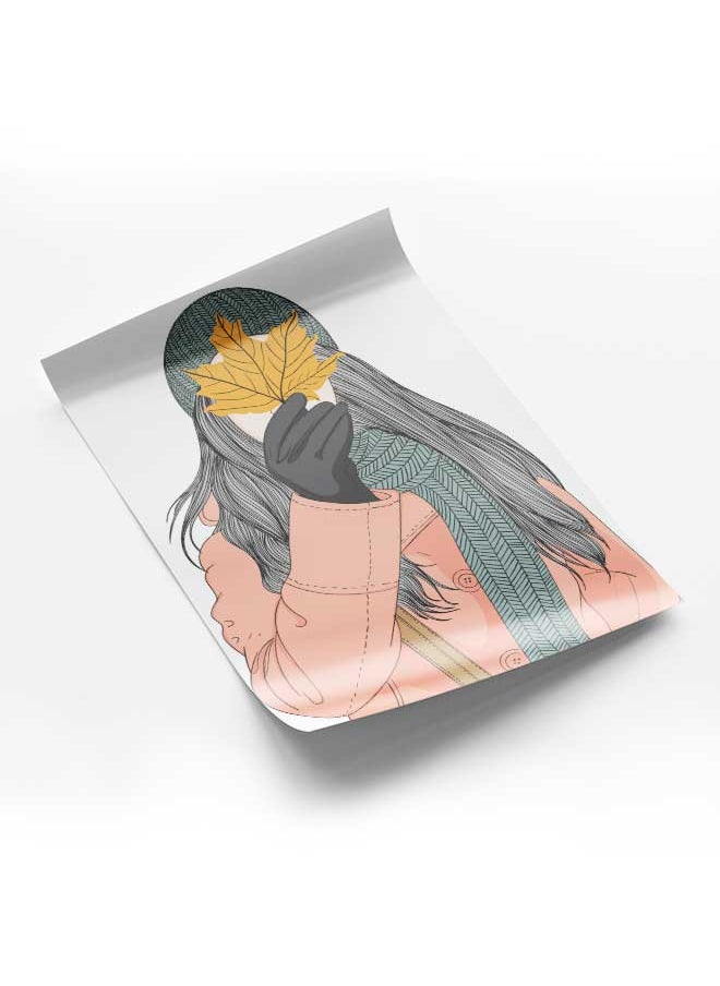 LOWHA Poster Painting Art With Four Separate Pieces Of Double-Sided Stickers Winter Soon For Home Bedroom Living Room And Office Decor  - Image 1