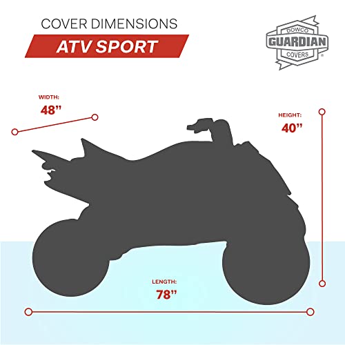 Dowco Guardian 26043-01 Indoor/Outdoor Water Resistant Reflective ATV Cover: Black, Universal Sport - Image 4