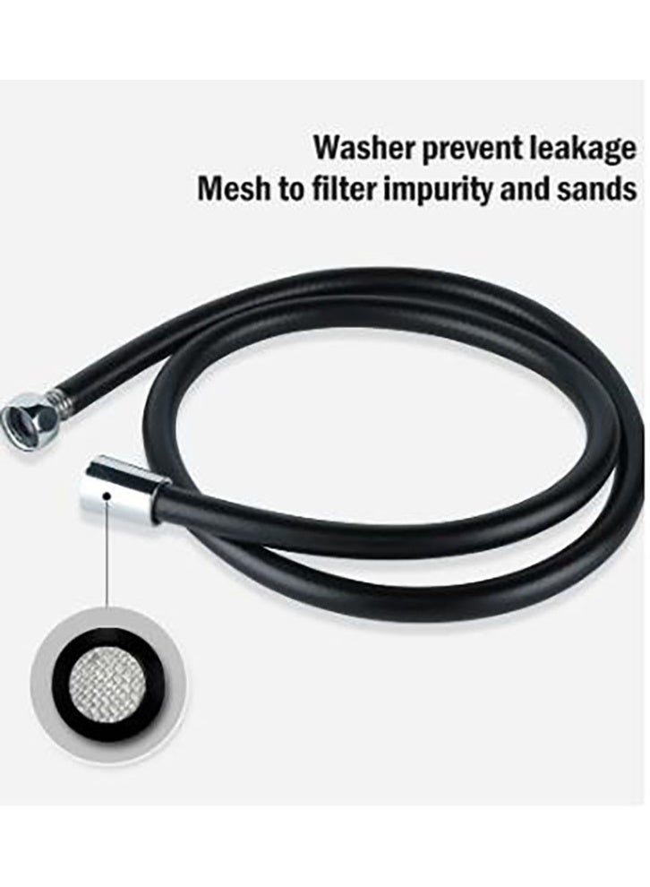 Bukela Bidet Shattaf Set, Handheld Adjustable Bidet Sprayer for Toilet, Standard Muslim Shower Set, with Bathroom Bidet Spray Shattaf Hose(Black) - Image 4