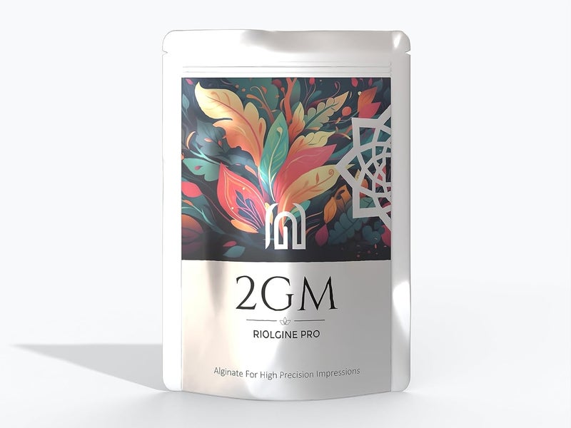 2GM Dental Riolgine Molding PowderPro Alginate Powder with High Impression for Prosthetic Teeth Making Used for Study Casting Models Dentist Laboratory Operations Idols LegHand Casting 453g