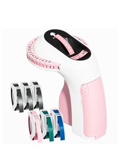 Embossing Label Maker Machine with Tapes, Portable Retro Embossed Label Maker Writer, Mini Embosser Label Maker with 6 Rolls Embossing Label Tapes for Home,Office DIY and Crafting