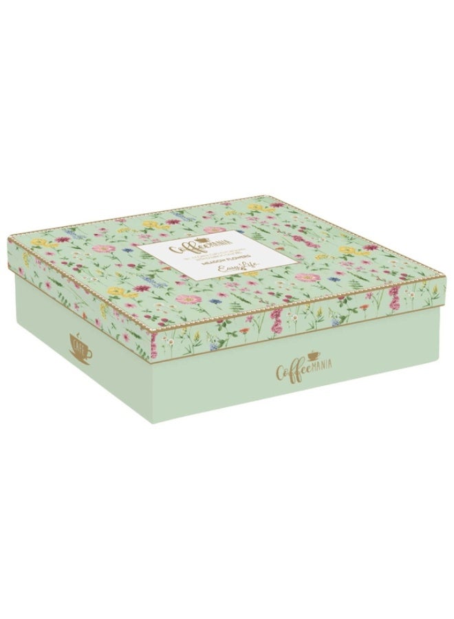 Easy Life 4-Piece Meadow Flowers Cup and Saucer Set Multicolor 110ml - Image 3