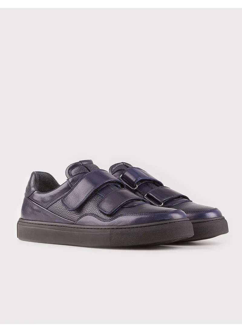 كاباني Leather Navy Blue Men's Sports Shoes