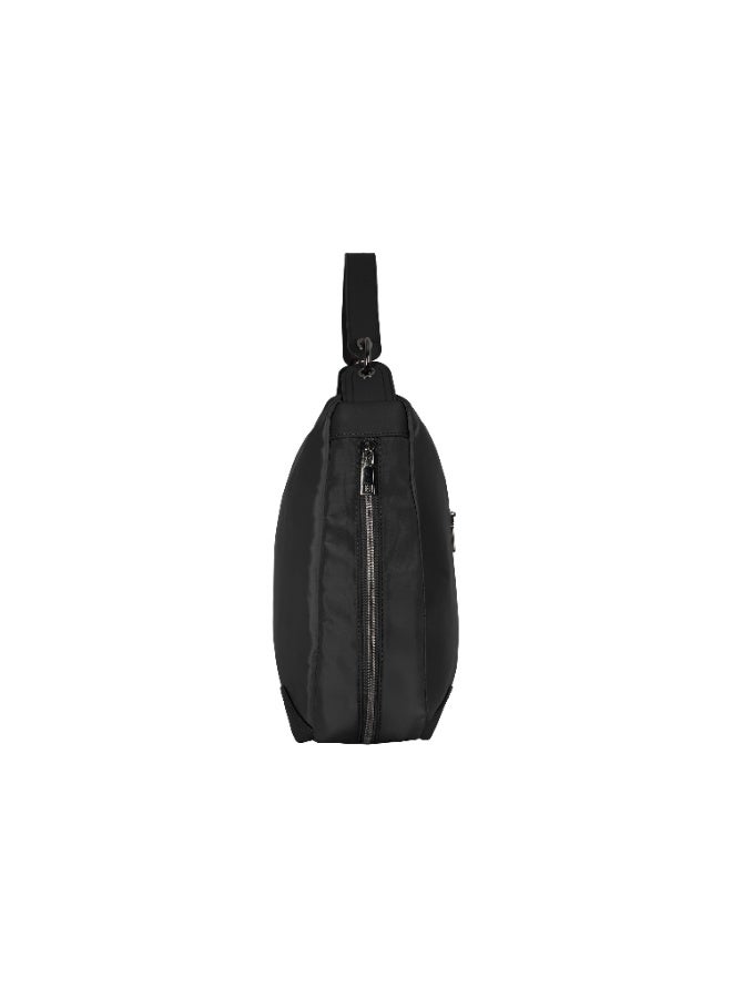 فوسكا شنطة Foska يد كبيرة (توت) قماش  – تصميم واسع للعمل والسفر لون أسود – مقاس 39x30 سم - Image 3