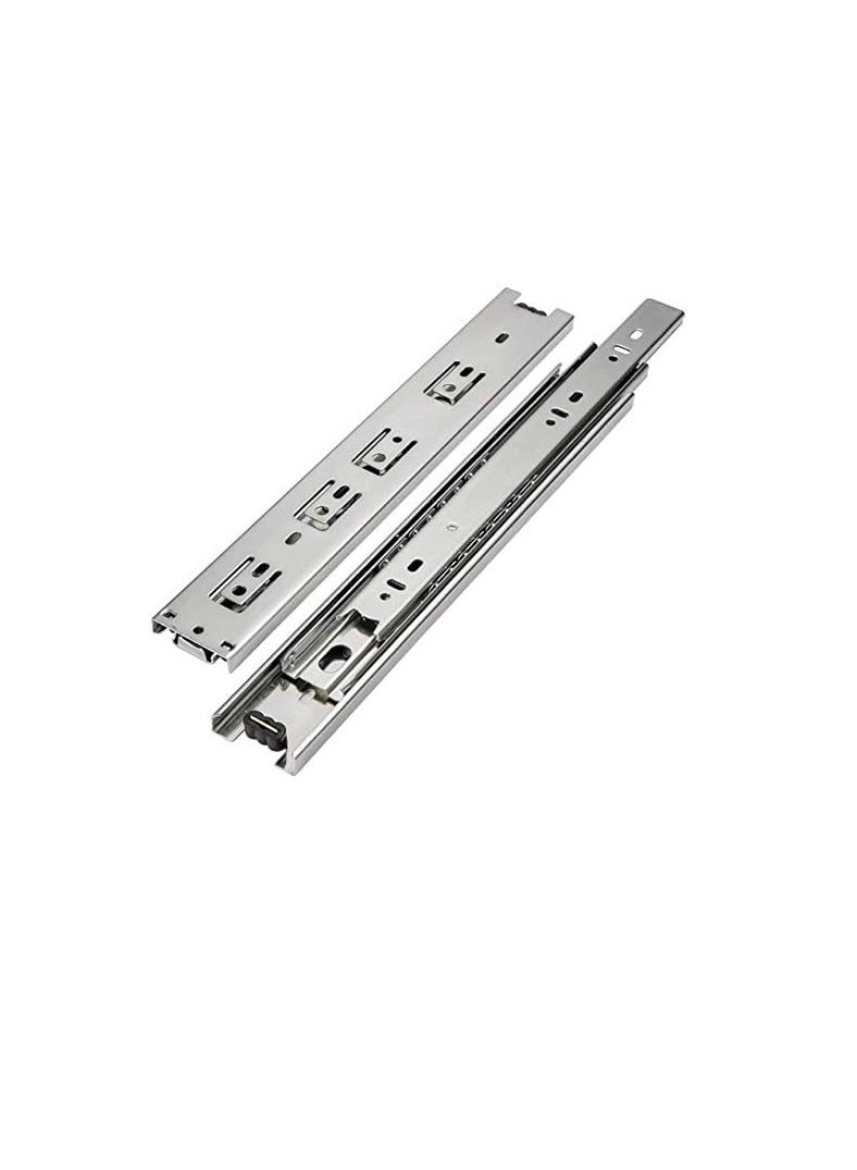 Steel Ball Bearing Drawer Runner Cabinet Rail For Computer Table Clothing Cabinets (10 inch)  - Image 1
