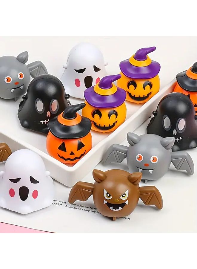 Happy 6Pcs Halloween Wind Up Batmobile Ghost Car Toys Set - Image 5