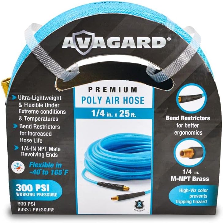 BluBird BluBird PU1425 14 x 25 Poly Air Hose  300 PSI  Perfect for Roofers