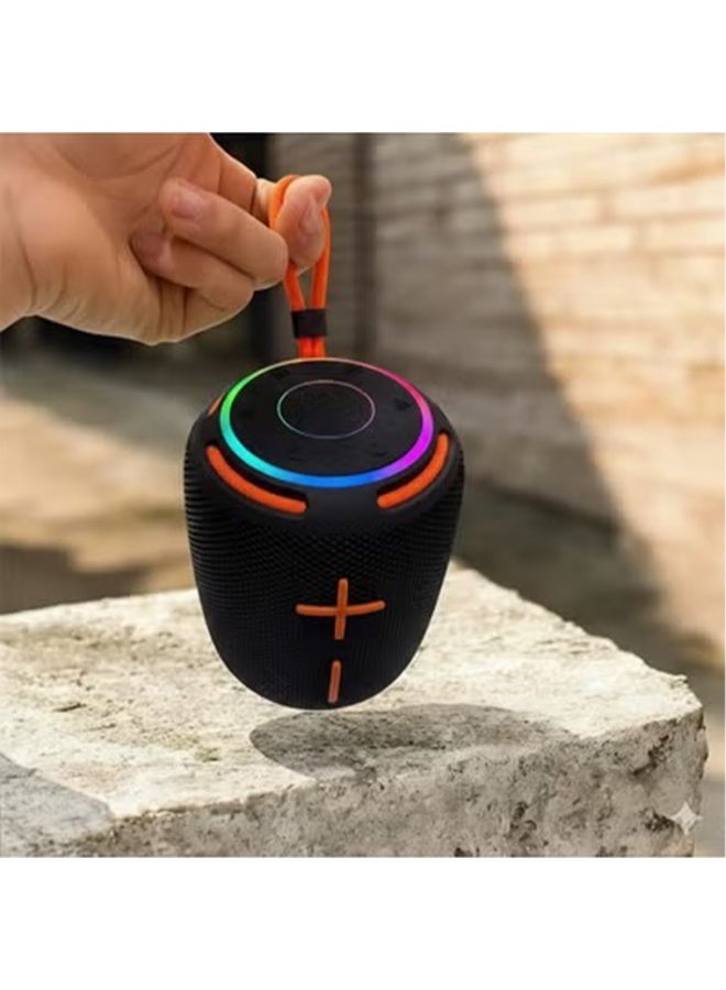 مكبر صوت بلوتوث محمول HM-837 (إصدار 2025) - لاسلكي بقوة 10 واط، مقاوم للماء بمعيار IPX4، ستيريو TWS، شحن من النوع C - Image 2