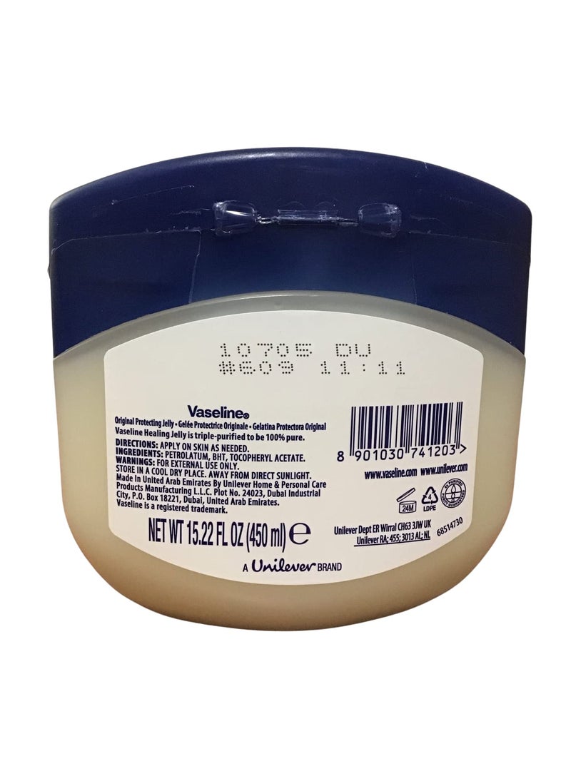 Unilever Vaseline Pure Petroleum Jelly, Original 15.22 Oz - 450 ml - Image 2
