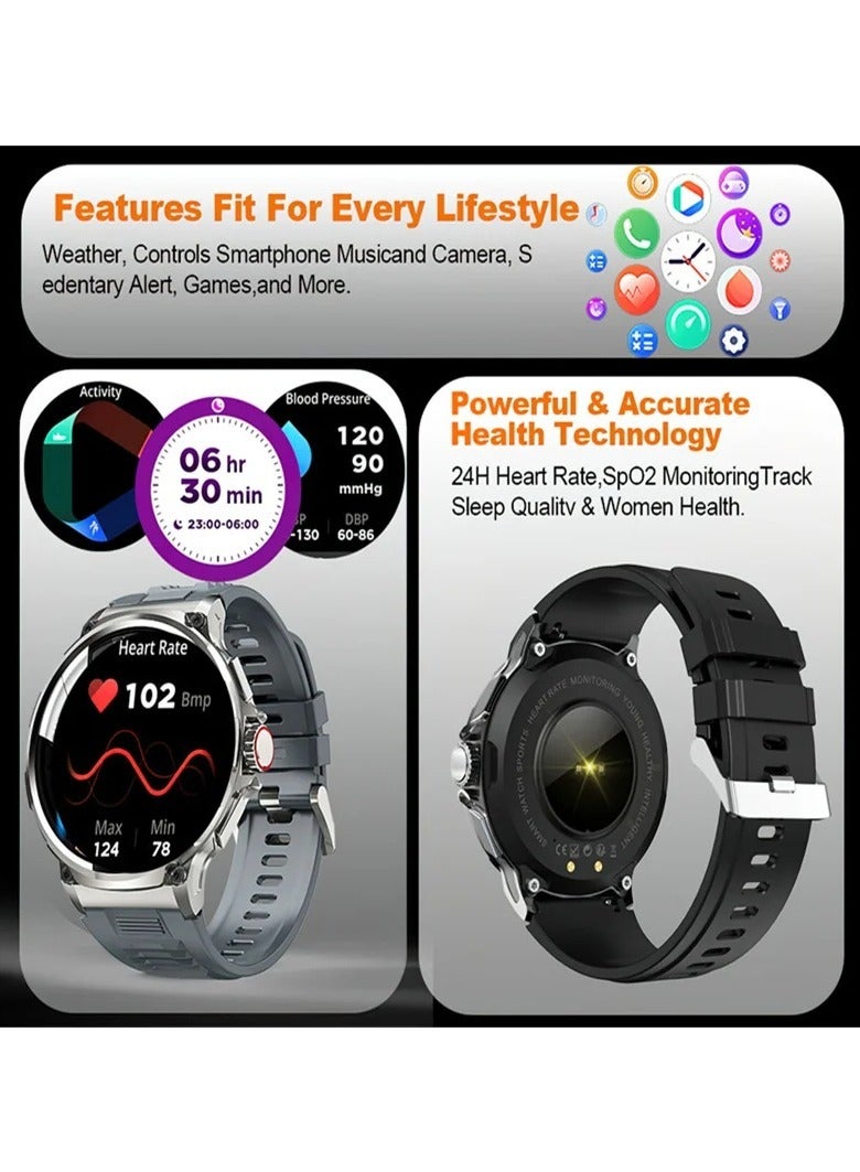 AROAQ HD Smart Watch Men Bluetooth Call Smartwatch 1.85 Inch Screen Big Battery Smartwatch - Image 5