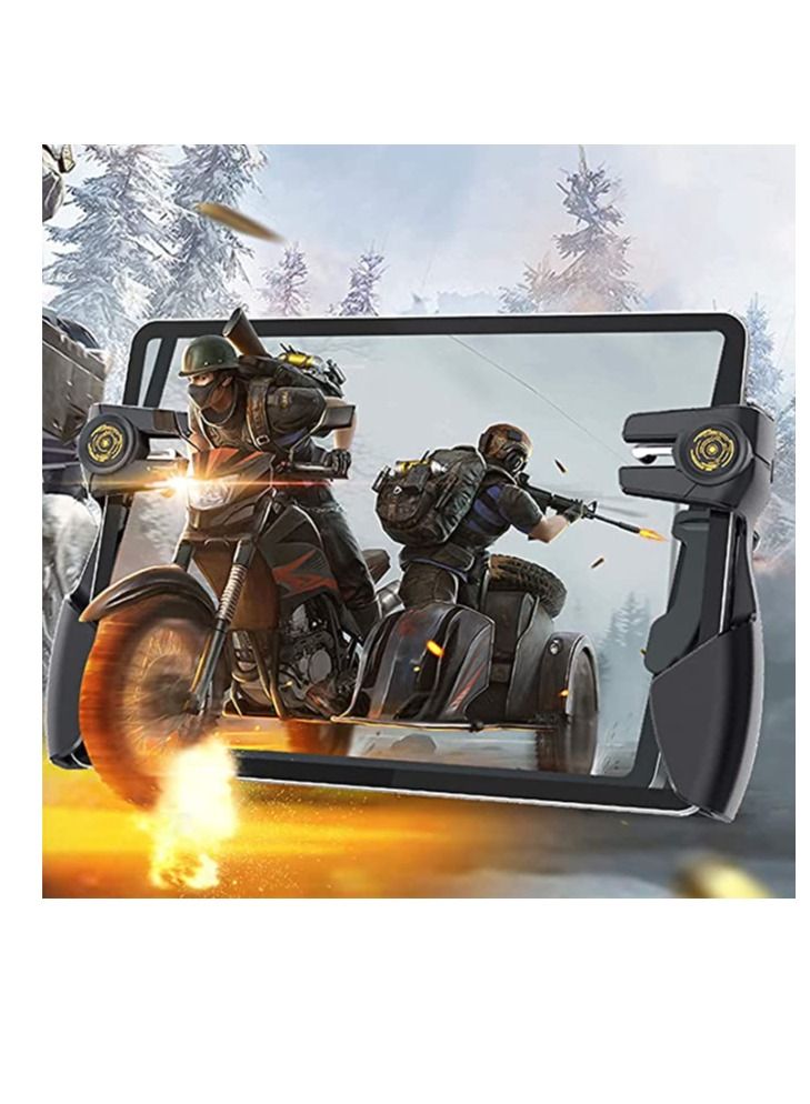 Tablet Game Joystick Trigger Handle 6 Finger L1 R1 Shooter Fire Aim Button Controller Fits for iPad Android Tablet PUBG Game Accessories  - Image 5