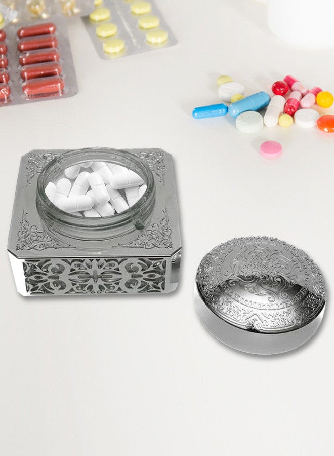 CATANES Silver Pill Box 12x12x8 Cm - Image 3