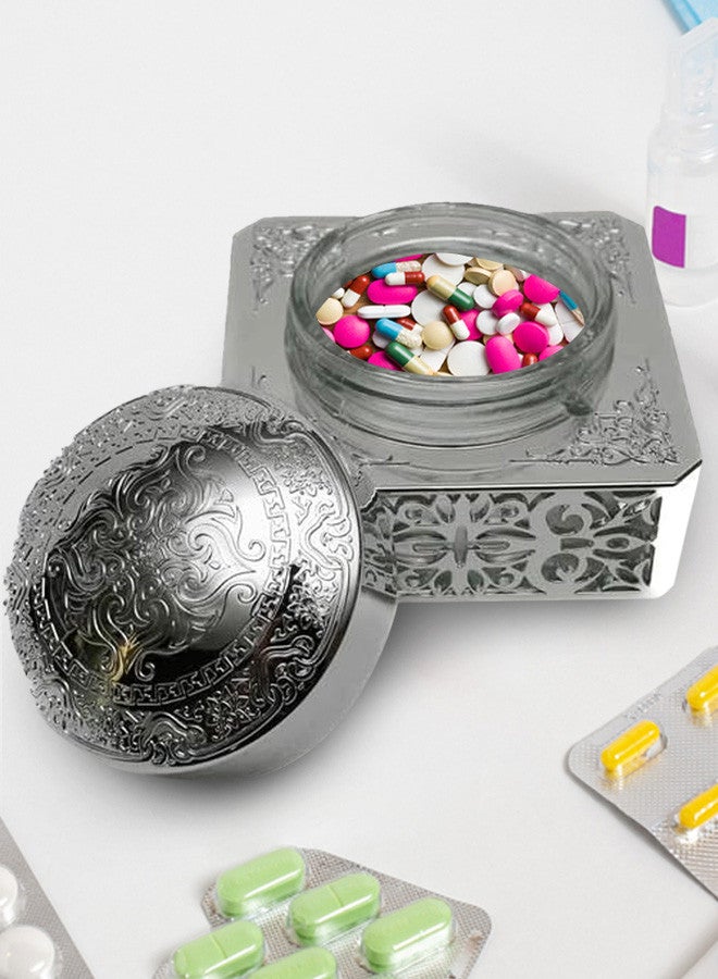 CATANES Silver Pill Box 12x12x8 Cm - Image 2