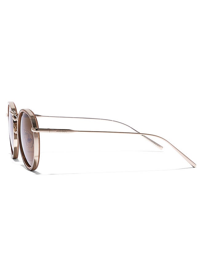 30Sundays 30Sundays MOD SQUAD,Women Sunglasses, Round Sunglasses, UV Protection: UV400 (Beige,Brown)  - Image 3
