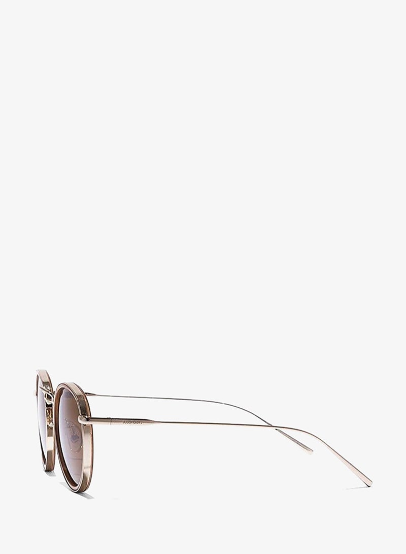 30Sundays MOD SQUAD,Women Sunglasses, Round Sunglasses, UV Protection: UV400 (Beige,Brown) - Image 3