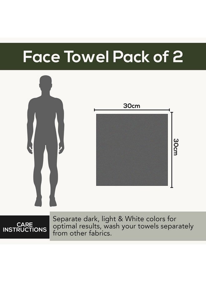 SPREAD SPAIN SPREAD SPAIN 100% Cotton Face Towel, Roman Face Towel Set of 2, 600 GSM, Super Absorbent, Soft & Quick Dry Towels for Gym, Sports, Travel, Suitable for Acne Prone Skin (30x30cm, Gold) - Image 5