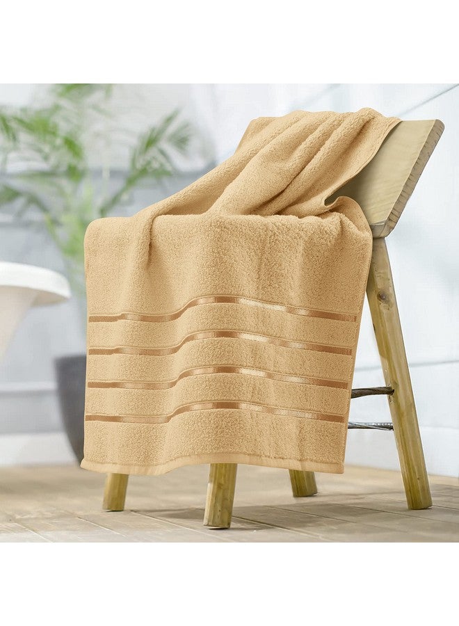 SPREAD SPAIN SPREAD SPAIN 100% Cotton Face Towel, Roman Face Towel Set of 2, 600 GSM, Super Absorbent, Soft & Quick Dry Towels for Gym, Sports, Travel, Suitable for Acne Prone Skin (30x30cm, Gold) - Image 4