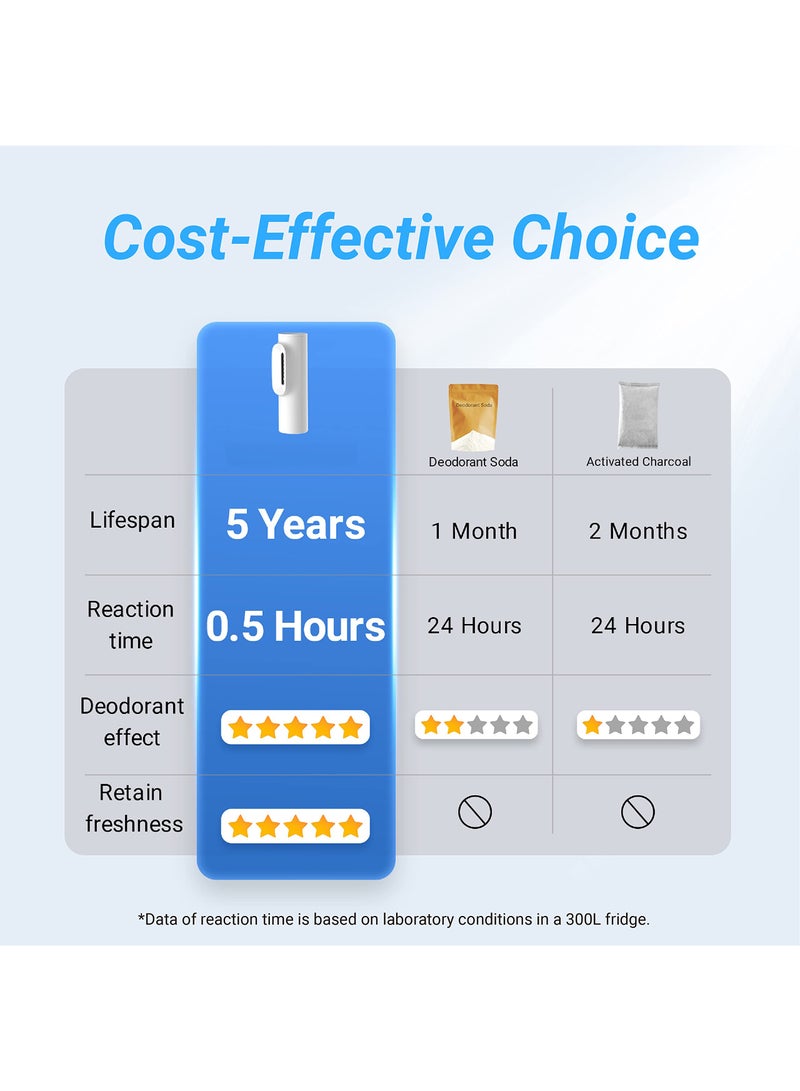 Fridge Odor Eliminator, Refrigerator Deodorizer, Food Shelf Life Extender, Odor Eliminator and Freshener for Refrigerator, Kitchen, Closet, Room, Eco Friendly - Image 3