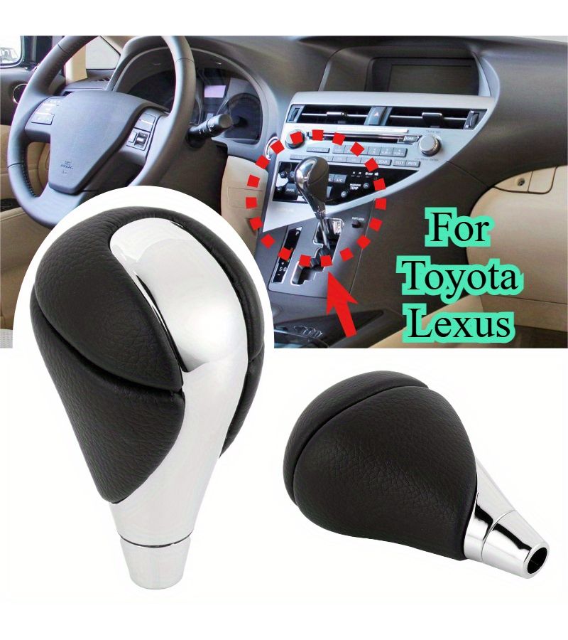 Bright Black Universal Car Gear Shift Knob 8mm Thread Automatic Lever Replacement - Image 3