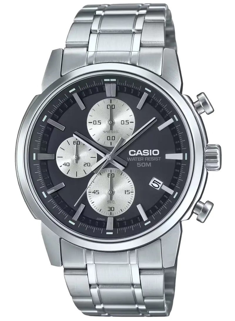 CASIO Men's Watch Analog Chronograph Stopwatch - MTP-E510D-1A2VDF - Image 1