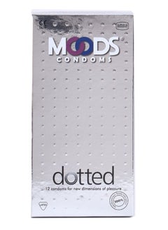 Moods Dotted Condoms - 12 Pieces  - Image 1
