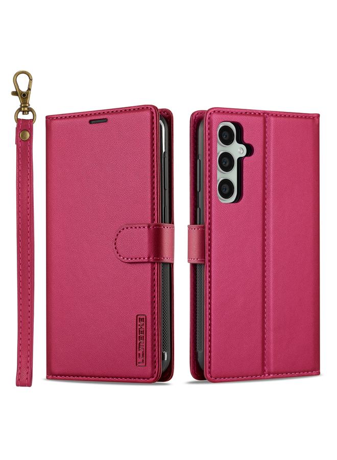 Case For Samsung Galaxy A35 5G L2 Series Detachable Magsafe PU Phone Case with Lanyard