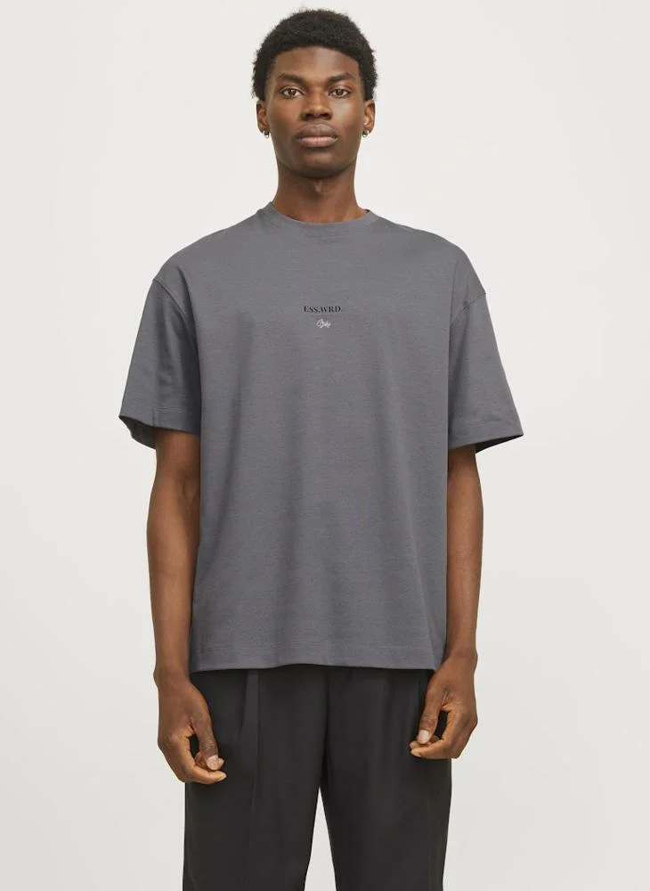 جاك اند جونز Jjeurban Edge Studio O-Neck T-Shirt