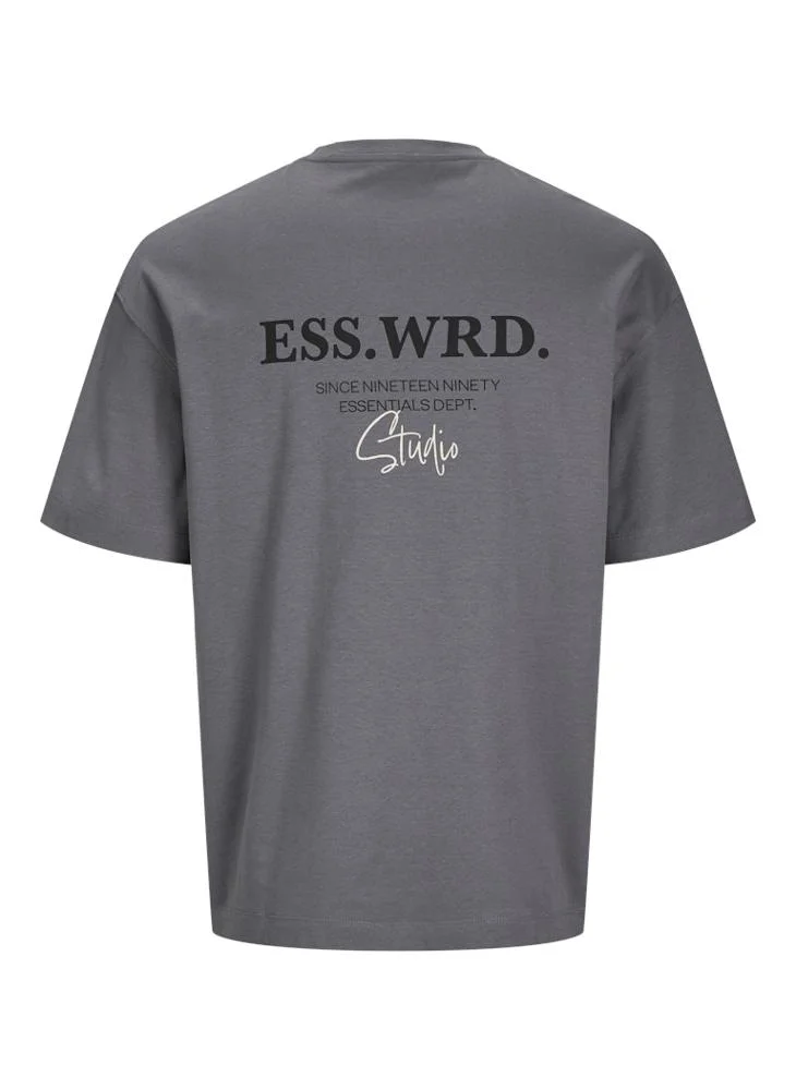 JACK & JONES Jjeurban Edge Studio O-Neck T-Shirt