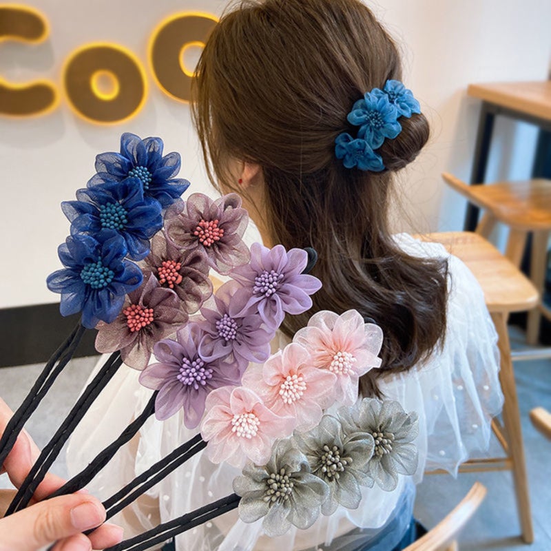 Hair Twister Clip - Elegant Floral Edition - Image 2