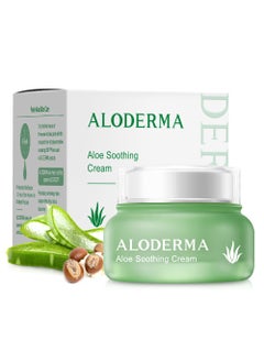 Aloderma Aloderma Soothing Face Cream Made with 75 Organic Aloe Vera  Calming Facial Cream with Squalane  Vitamin E for Dry Sensitive Skin  Reduces Redness Helps Protect Damaged Skin 50g176oz 