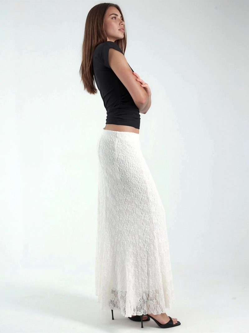 HICCUP High Waist Lace Maxi Skirt - Image 2