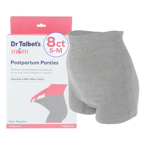 DR.TALBOT'S Dr. Talbot's Mom Postpartum Underwear - 8 Count - Size X-Large Disposable Panties for Postpartum Care - Gray - Image 1