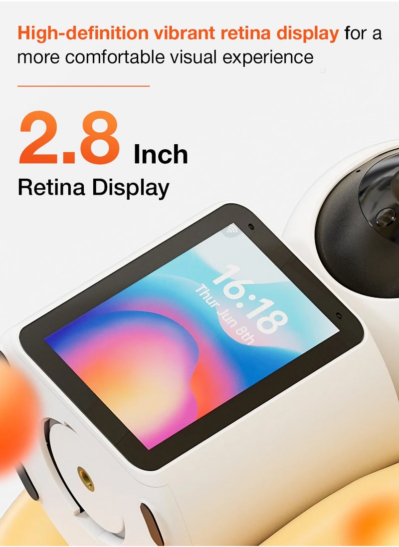 Sekyo - Sekyo Smart Video Calling Baby Monitor Camera with Screen - 1 Click Call, Two-Way Video Calling, 360° View | Motion Sensor, Night Vision, App Alert Indoor Pet Monitoring, Ideal for Baby Monitor, Pet Camera - Image 1