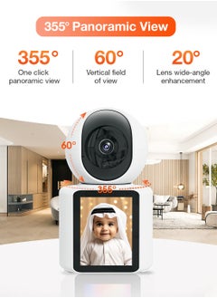 Sekyo Sekyo Smart Video Calling Baby Monitor Camera with Screen - 1 Click Call, Two-Way Video Calling, 360° View | Motion Sensor, Night Vision, App Alert Indoor Pet Monitoring, Ideal for Baby Monitor, Pet Camera  - Image 3