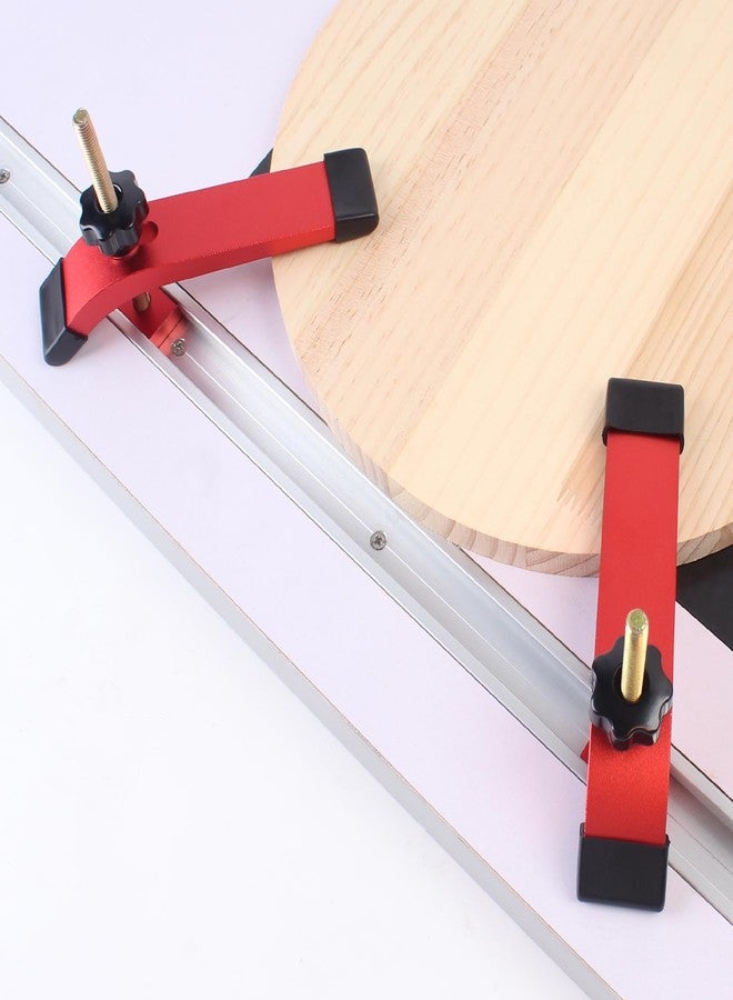 KETIPED Aluminum T-Track Hold Down Clamp With T Bolts and Slider, 6.3"L x 1.3"W Quick Acting Clamps for Woodworking, MGJ-041R - Image 5