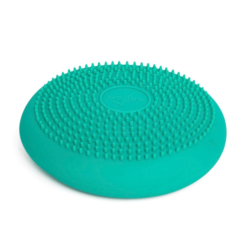 bouncy_bands BouncyBand Wiggle Seat, Green, 1-Pack â€“ Small 10.75â€ D x 2.5â€ H Wobble Cushion for Kids Aged 3-7 â€“ Sensory Tool Promotes Active Learning & Improves Productivity â€“ Includes Pump for Easy-Inflation - Image 1