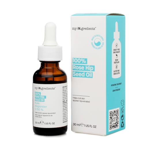 Masque Bar My Ingredients 100 Rose Hip Seed Oil Rejuvenates Dull Skin Reduces Fine Lines Wrinkles Soothes Dry Itchy Skin Moisturizing Serum for Face Hair Korean Skincare 1Fl oz - Image 1