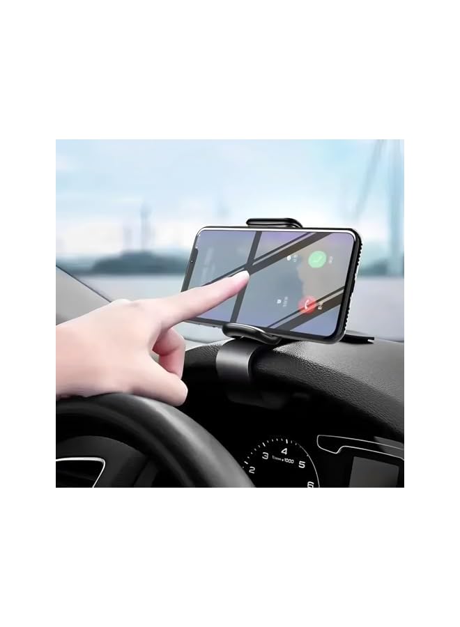 S-TOP The Safest Car Dashboard Phone Clip Holder, 360 Degree Rotation Dash Multifunctional Car Dashboard Mobile Phone Holder Mount Stand Compatible with 4-7 Inch Smartphones - Image 3