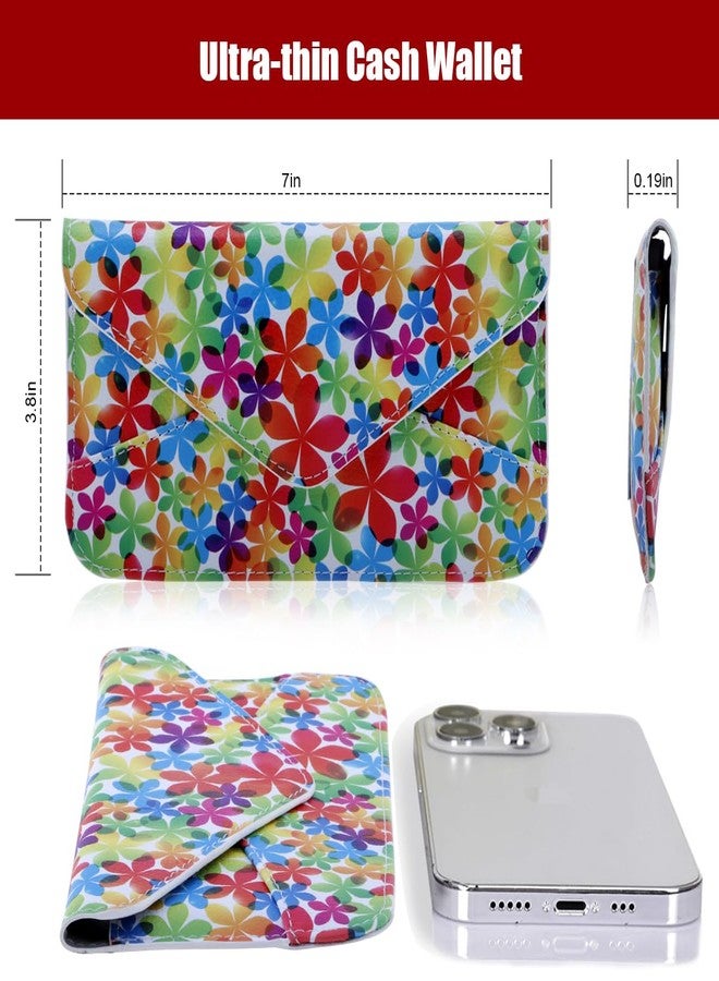 XEYOU Women's Card Wallet Envelope Style Credit Card Holder Cute Cash Wallet for Ladies, Yellow Dandelion, Casual - Image 4
