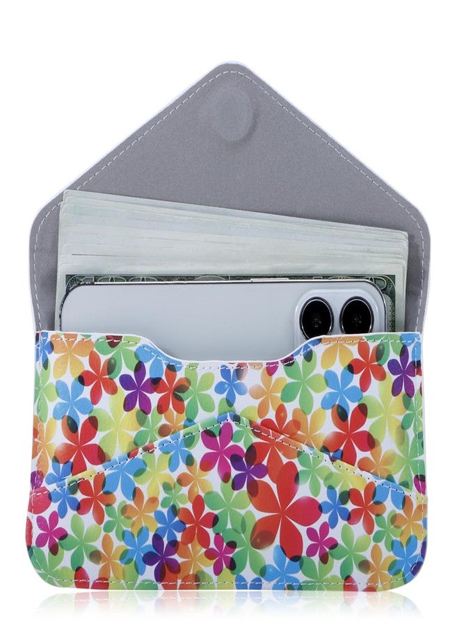XEYOU Women's Card Wallet Envelope Style Credit Card Holder Cute Cash Wallet for Ladies, Yellow Dandelion, Casual - Image 2