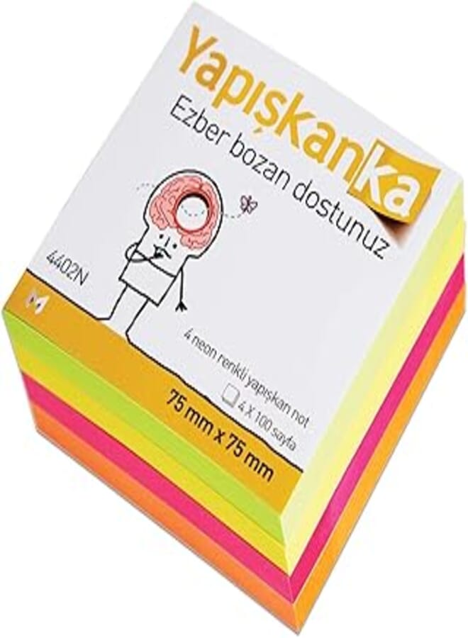 Eagle-classic sticky note 3x3mm 100sheet noen colour 654